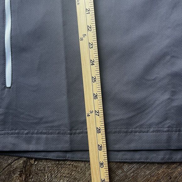 New Footjoy Short Sleeve Men's Extra Large 1/2 Zip Windshirt Gray Blue XL - Picture 4 of 7